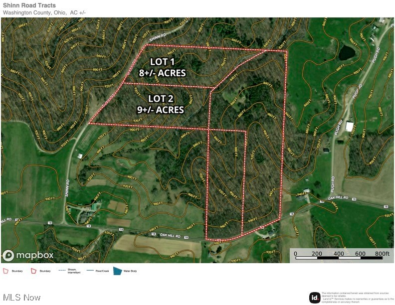 Lot 1 Shinn Road Stockport, OH 43787 - Photo 15 of 16 Aerial overview of property's location