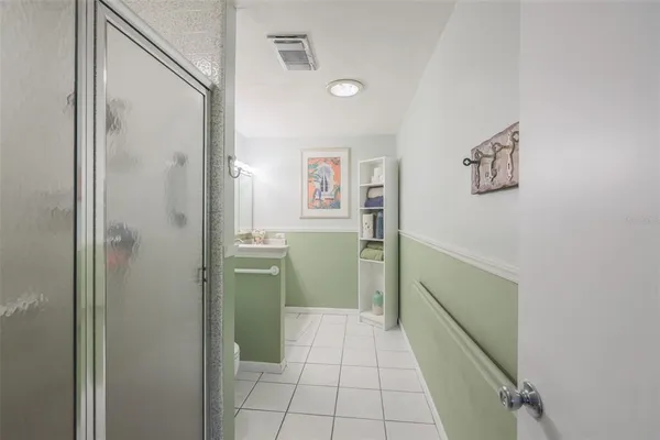 a room with a washer and dryer