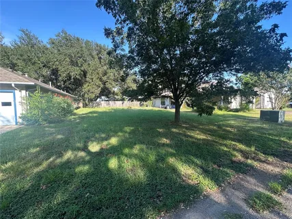 a view of a trees with a yard