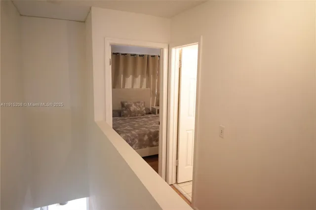 a view of a bathroom from a window