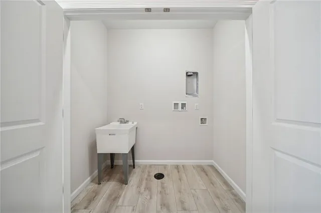 a bathroom with a sink