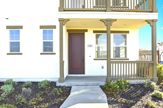 a front view of a house