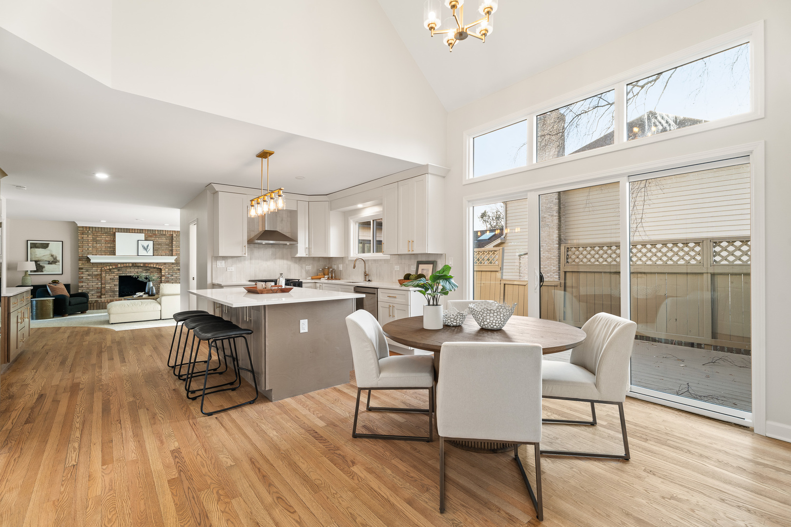 2817 Modaff Road Naperville, IL 60565 - Photo 4 of 43 a dining room with furniture window and wooden floor