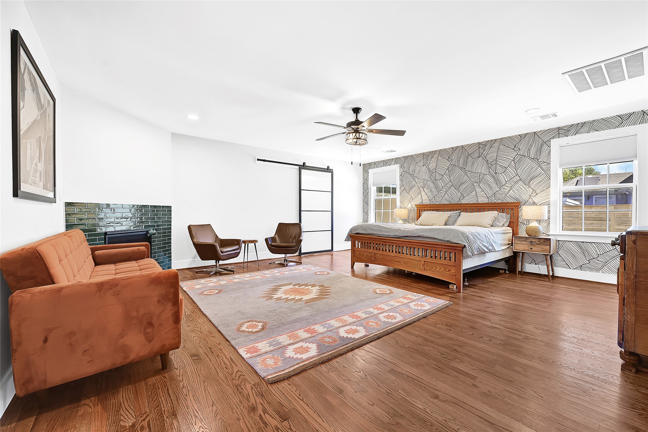 3343 Tampa Street Houston, TX 77021 - Photo 15 of 41 a bedroom with furniture and wooden floor