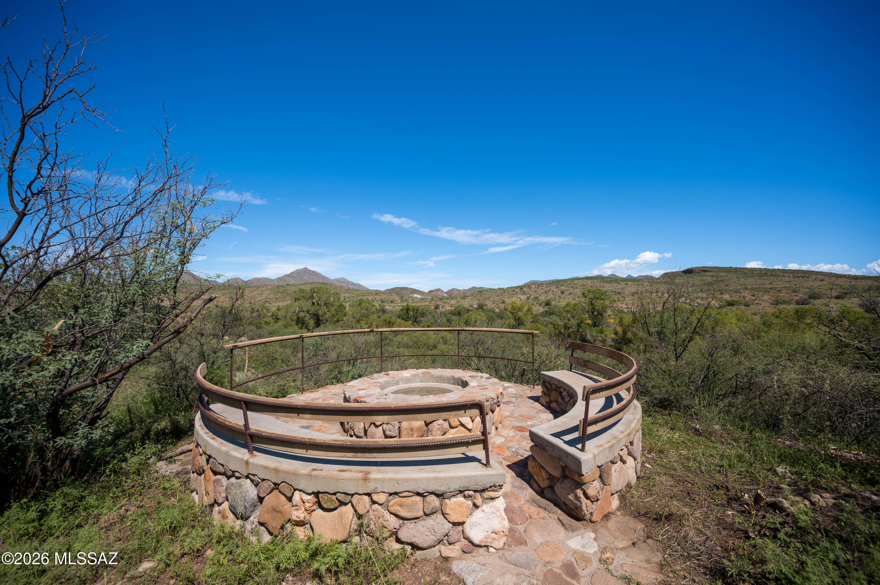 225 Camino Las Barrancas Rio Rico, AZ 85648 - Photo 19 of 50 Fire Pit with Mountain Views