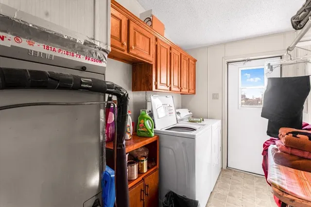 a view of white house with a large tree in front of it