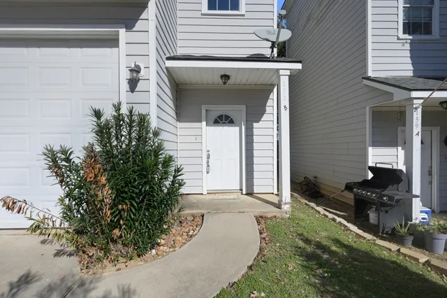 a view of a door of the house