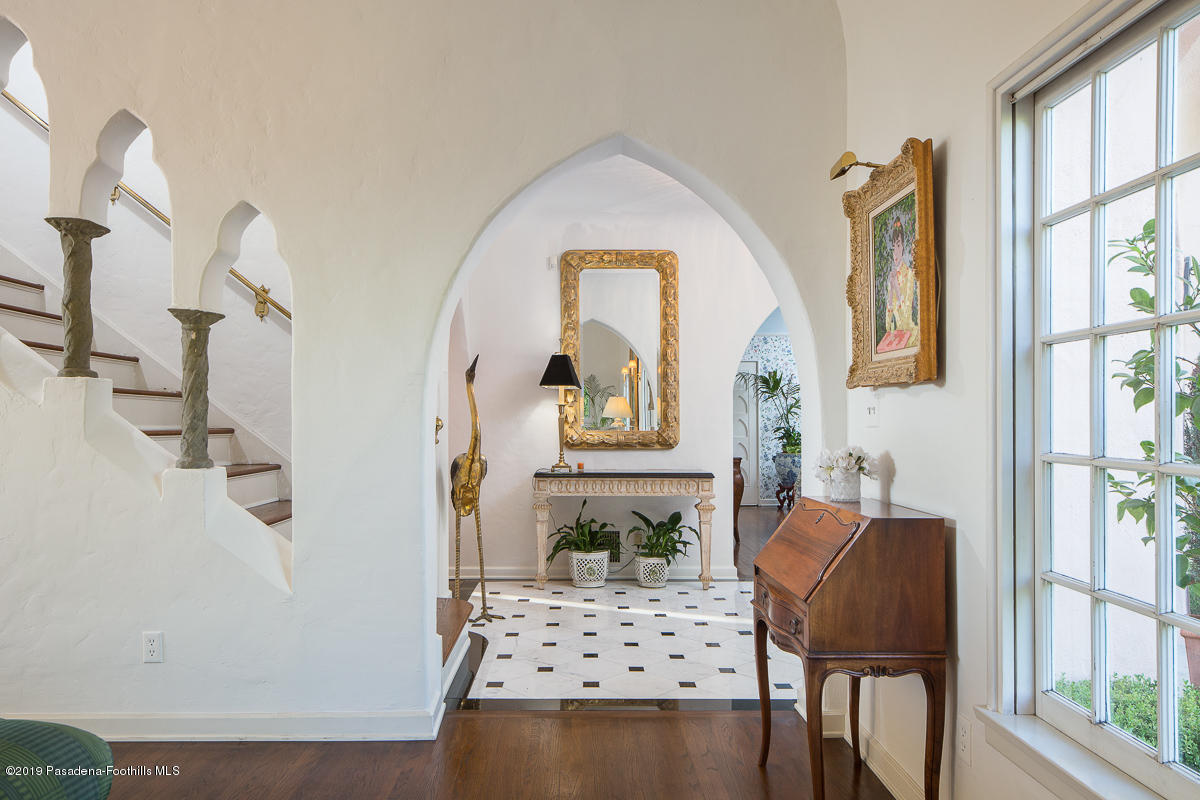 104 Club Road Pasadena, CA 91105 - Photo 5 of 43 a living room with furniture and a fireplace