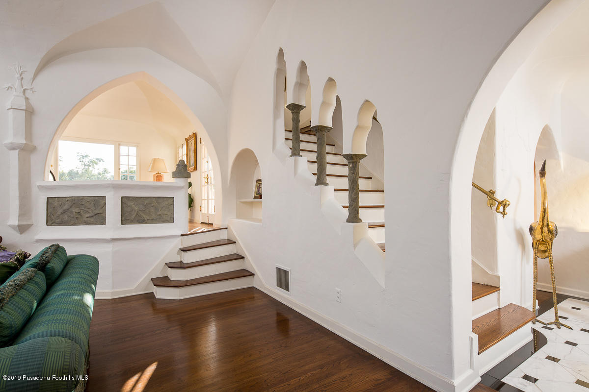 104 Club Road Pasadena, CA 91105 - Photo 7 of 43 a view of living room with furniture and wooden floor