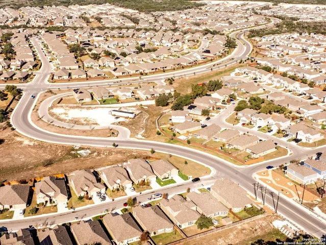 an aerial view of a city