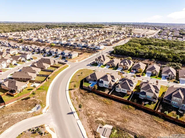 an aerial view of a city