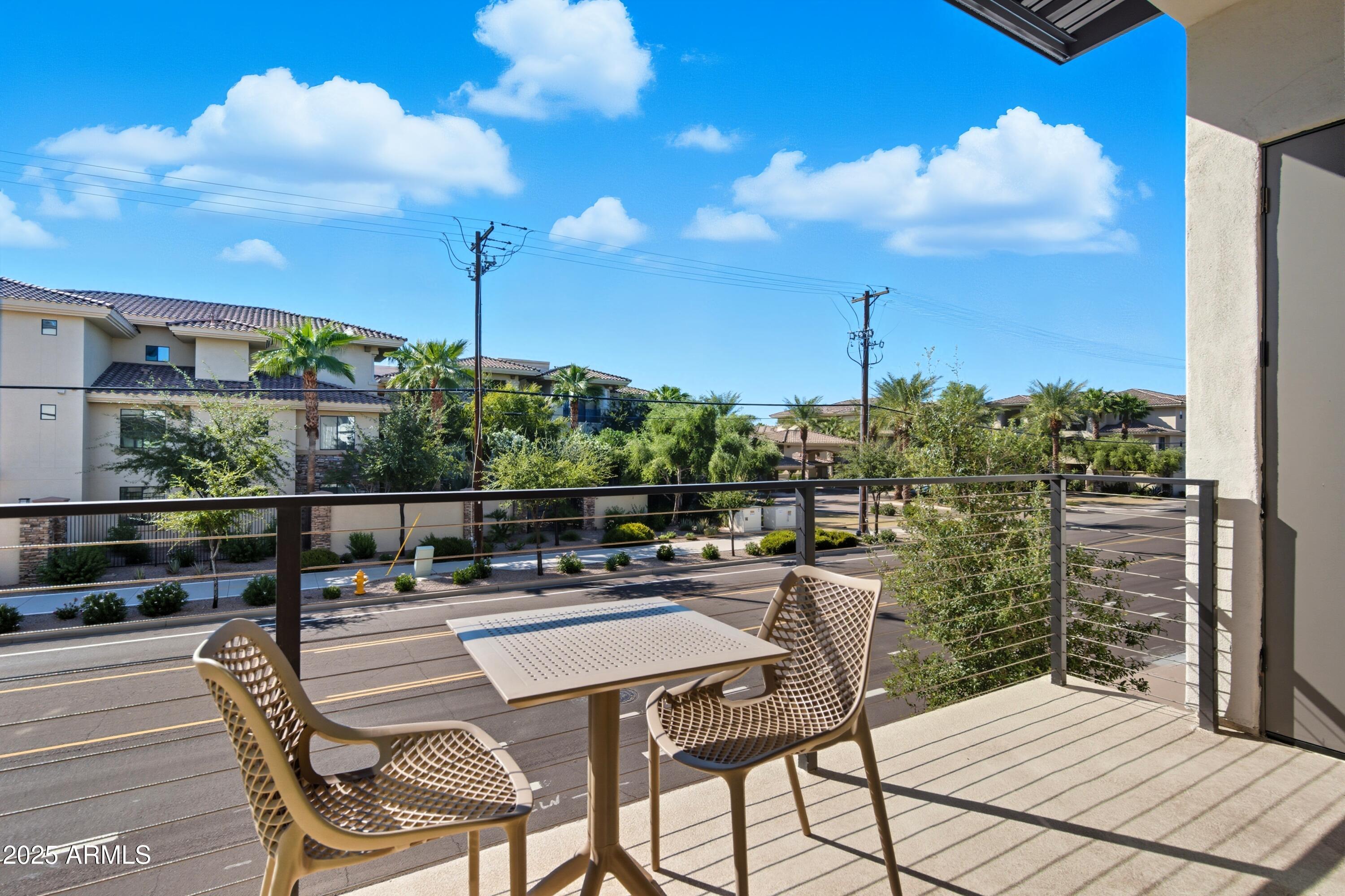 1501 North Miller Road, Unit 1015 Scottsdale, AZ 85257 - Photo 21 of 50 a view of balcony with furniture
