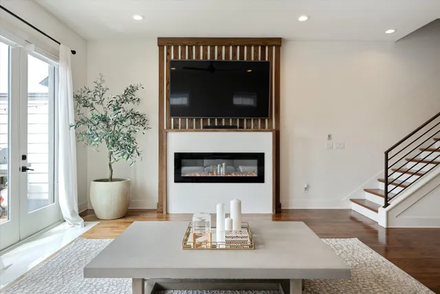 a view of outdoor space with seating