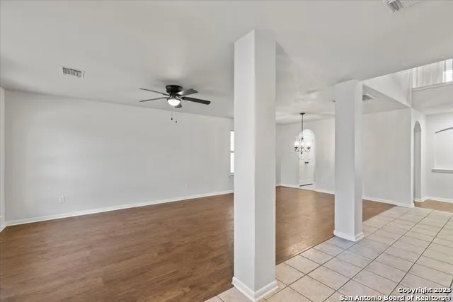 wooden floor in an empty room