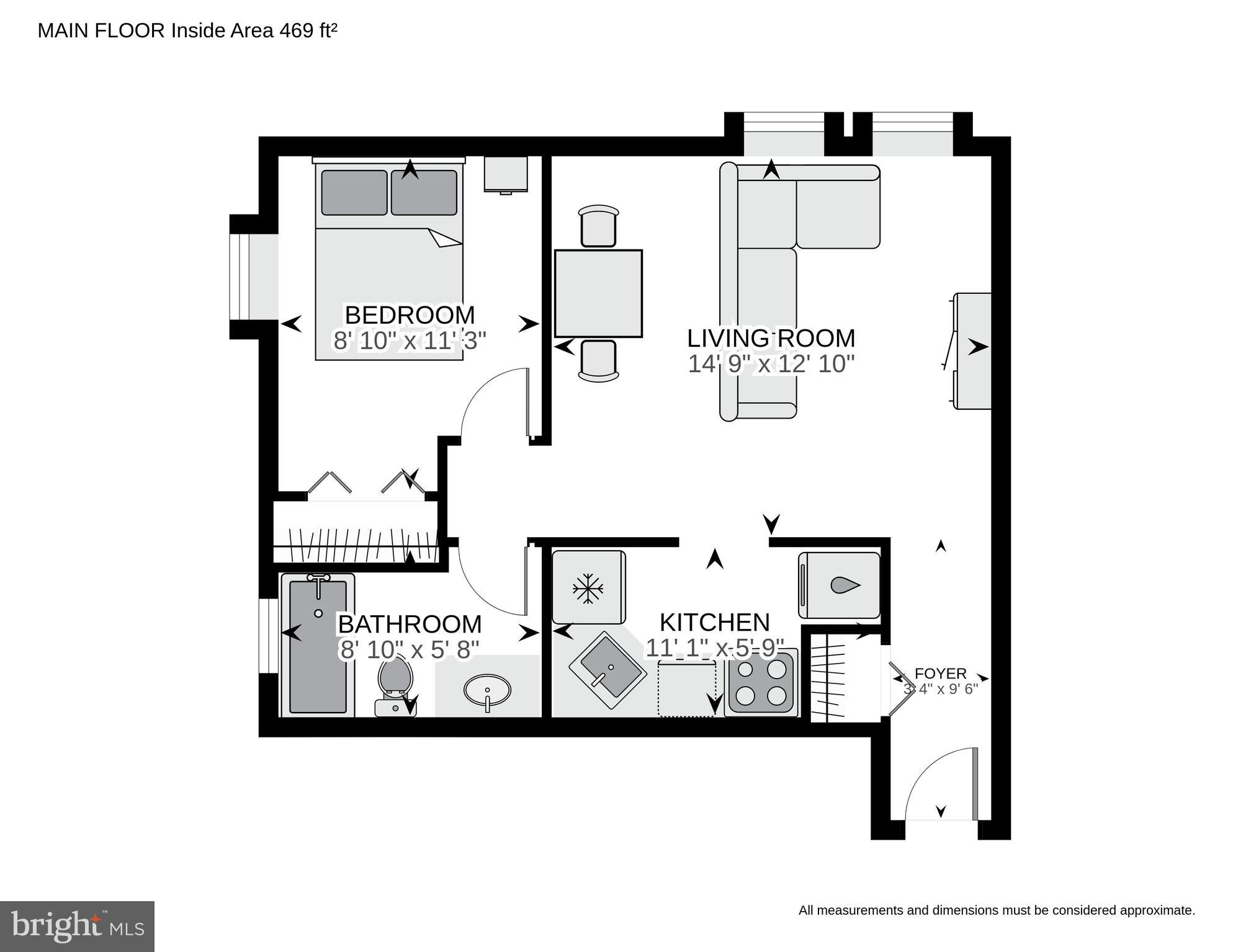 2611 Adams Mill Road Northwest, Unit 307 Washington, DC 20009 - Photo 16 of 16 Floor plan