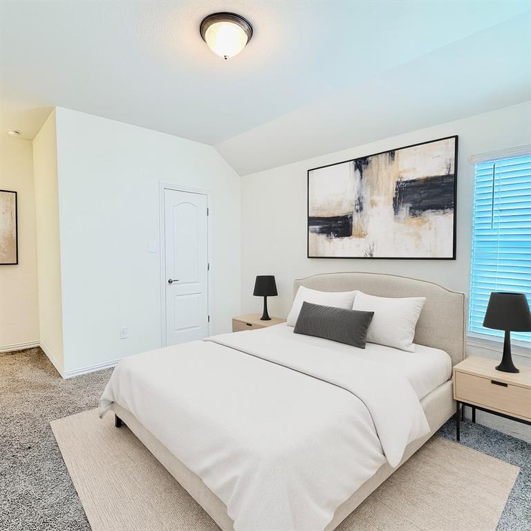 1336 Morning View Road Georgetown, TX 78628 - Photo 27 of 40 An inviting bedroom with plush carpeting and natural light provides a peaceful retreat.
