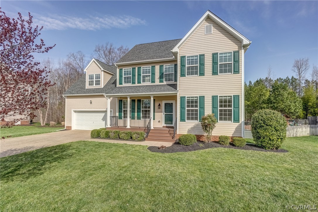 231 Wallingham Drive Midlothian, VA 23114 - Photo 2 of 50 Well cared for exterior with flat grassy areas, ma