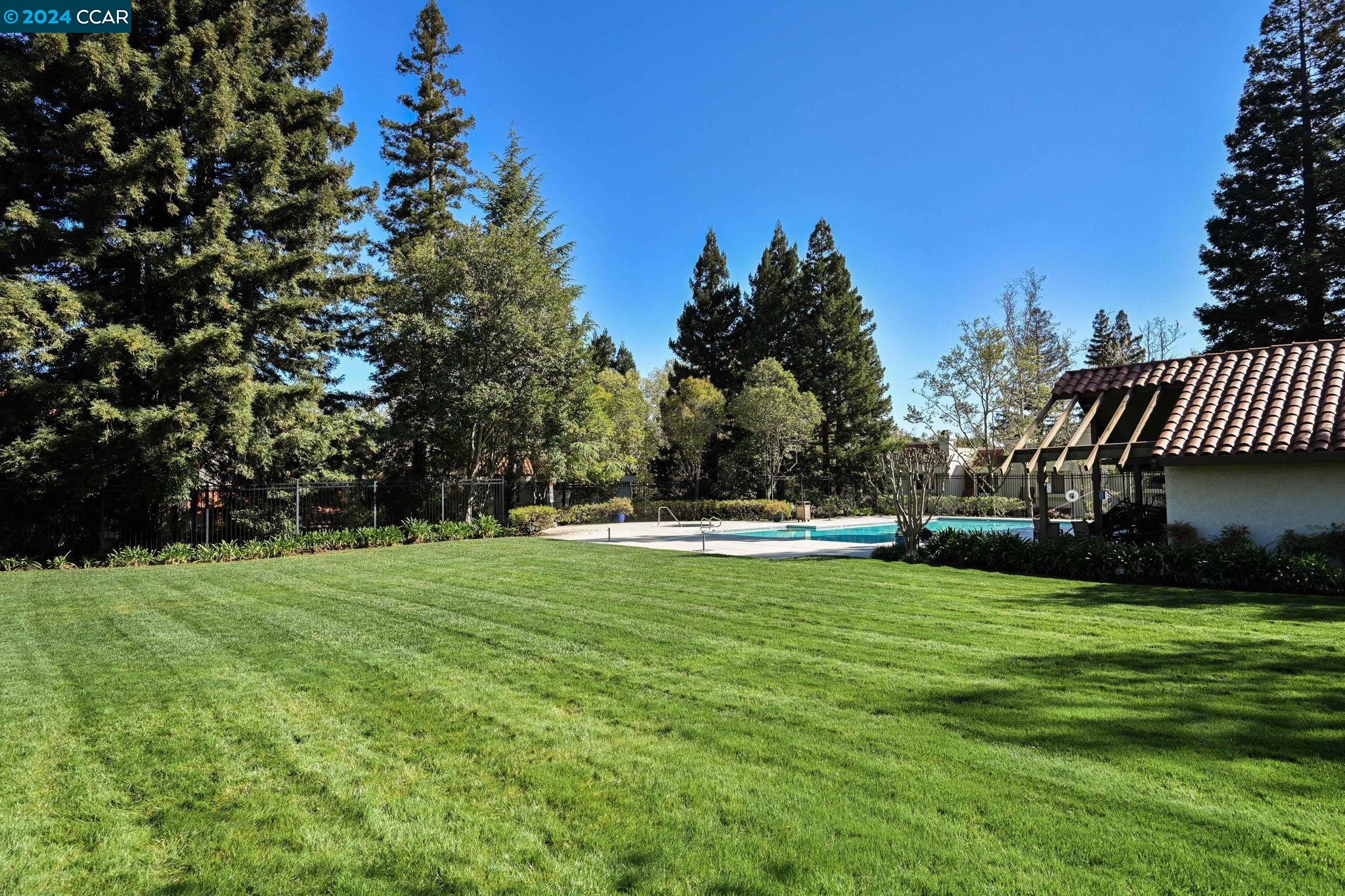 646 Preakness Drive Walnut Creek, CA 94597 - Photo 25 of 26 a view of a swimming pool with a garden