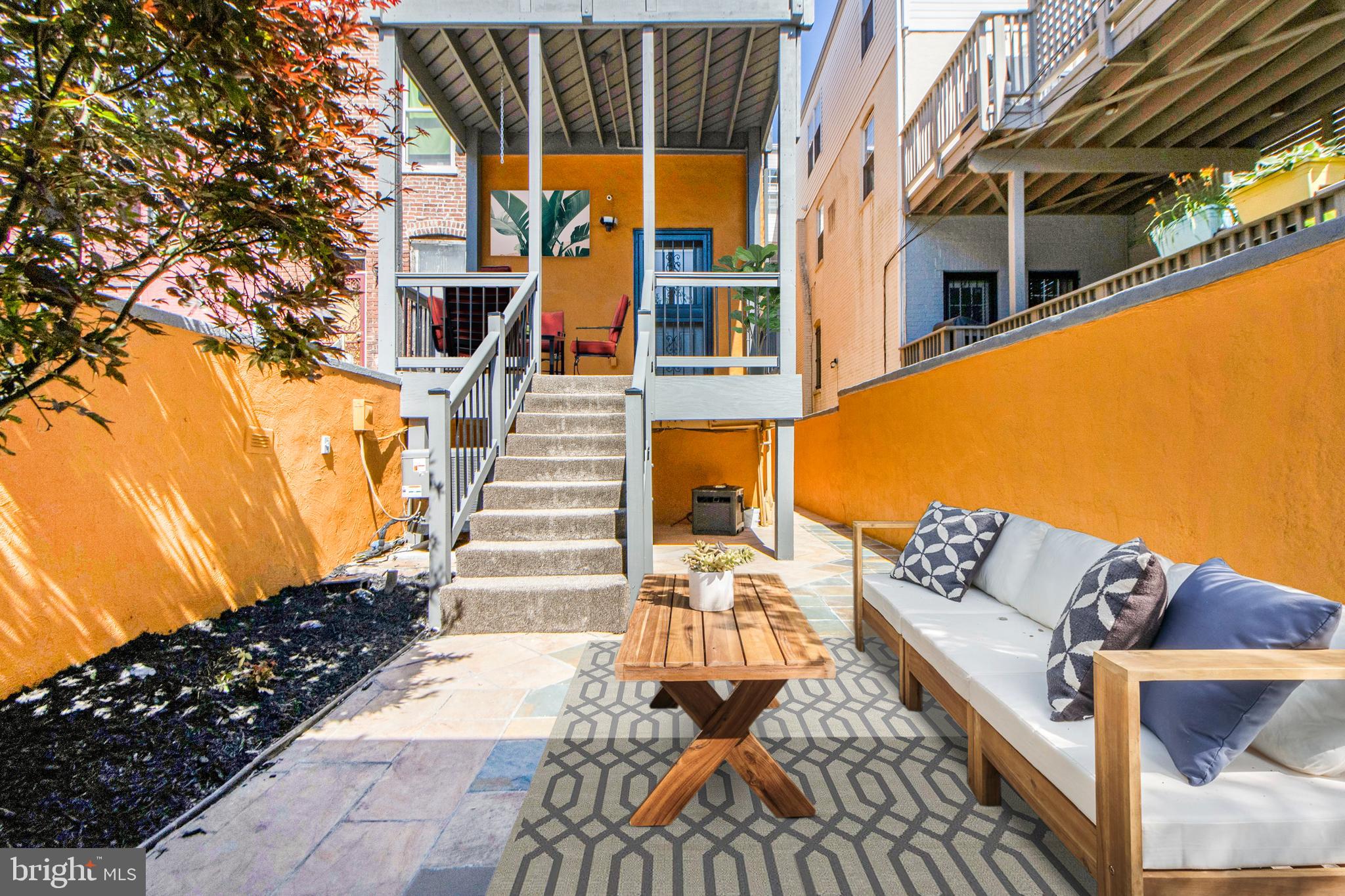 3010 13th Street Northwest Washington, DC 20009 - Photo 57 of 61 Virtually Staged Rear Patio