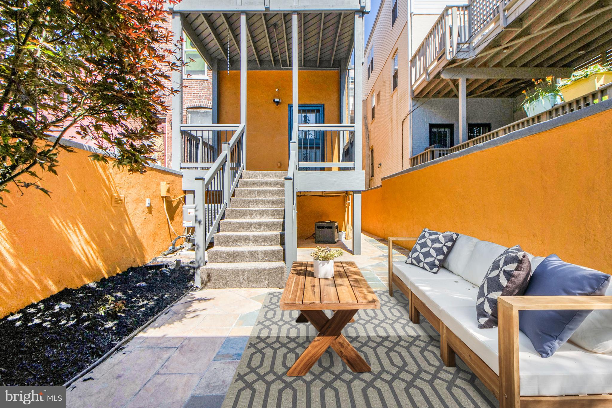 3010 13th Street Northwest Washington, DC 20009 - Photo 58 of 61 Virtually Staged Rear Patio