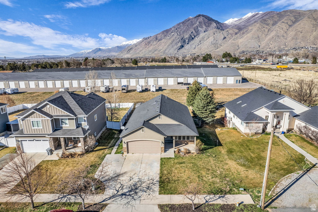 1836 West 800 North Mapleton, UT 84663 - Photo 34 of 38 Drone / aerial view of a mountain backdrop