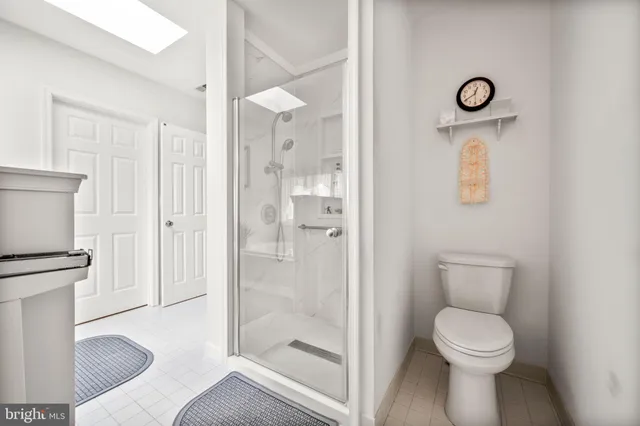 a bathroom with a sink a toilet and a large mirror