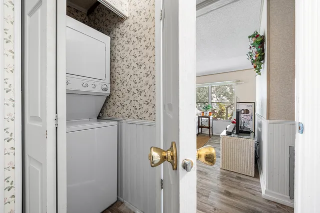 view of living room with furniture and wooden floor