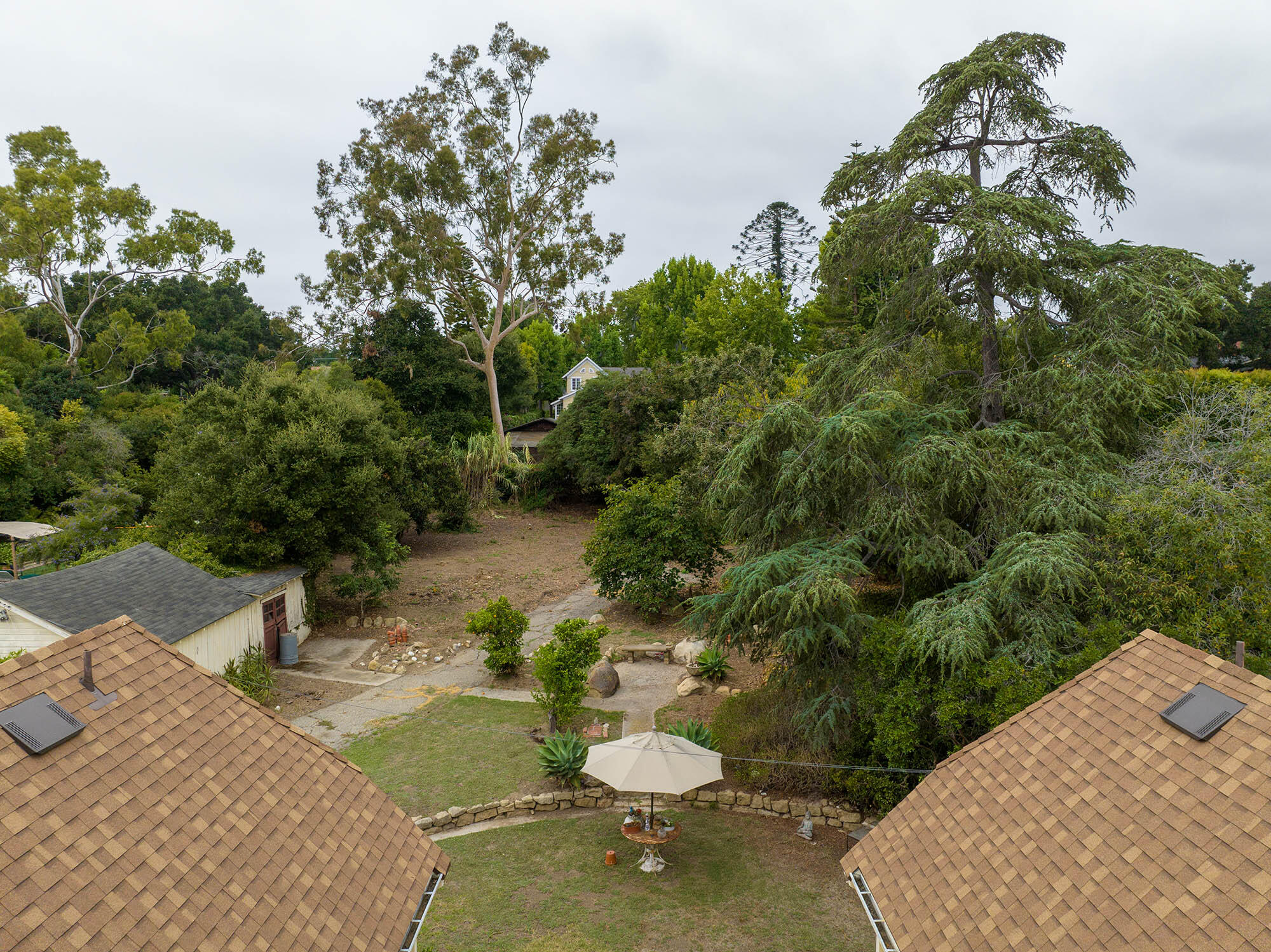 321 East Islay Street Santa Barbara, CA 93101 - Photo 15 of 27 Aerial patio - 321 E Islay St 93101