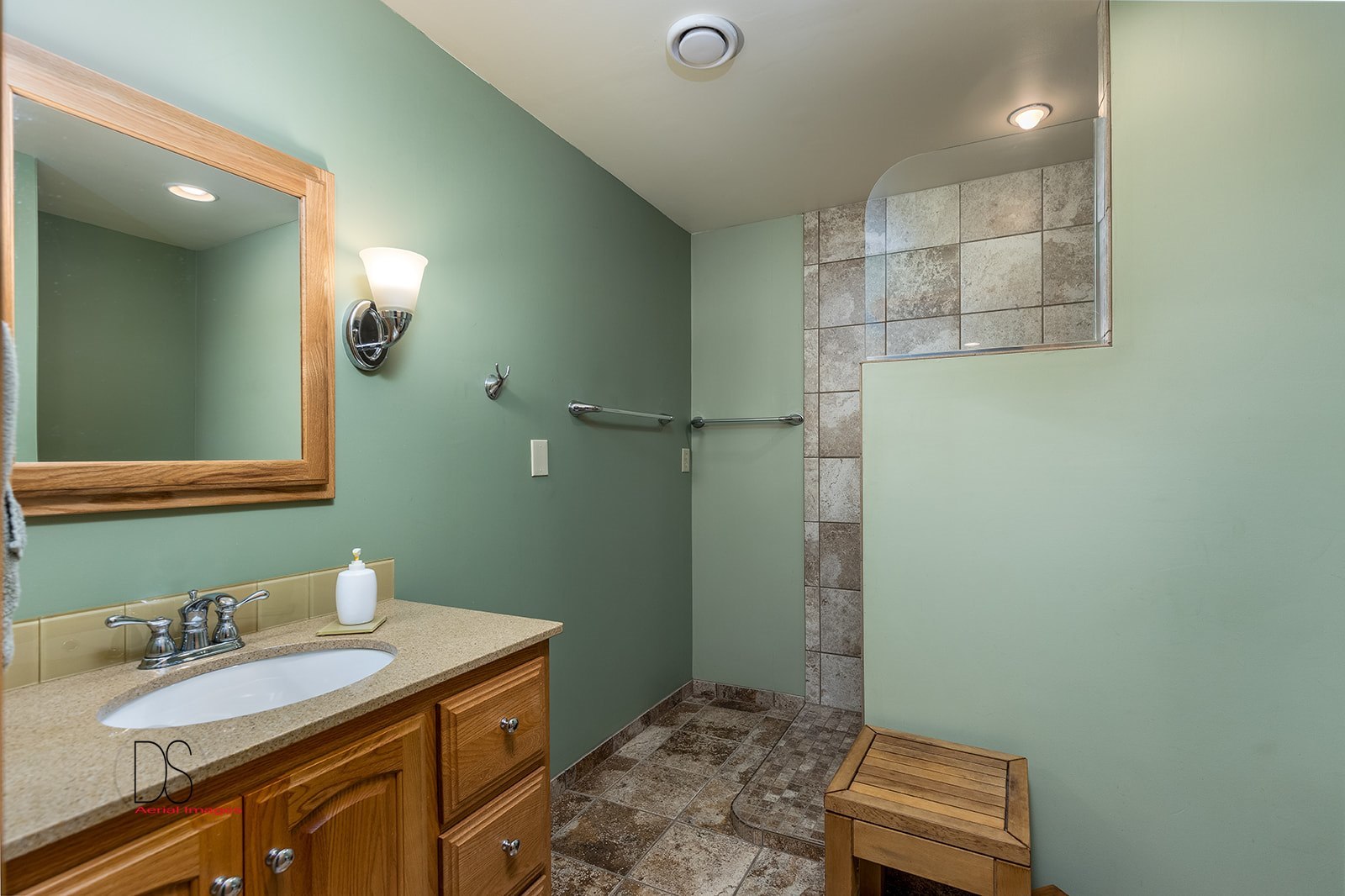 2863 East 2575th Road Marseilles, IL 61341 - Photo 23 of 37 a bathroom with a sink and a mirror