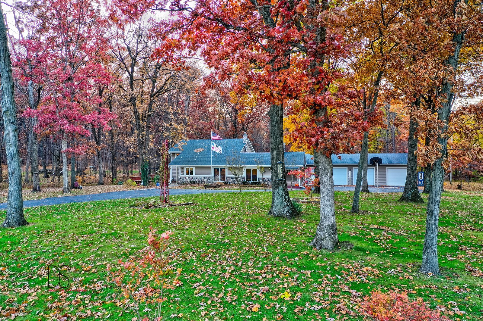 2863 East 2575th Road Marseilles, IL 61341 - Photo 36 of 37 a view of a house with a big yard plants and large trees