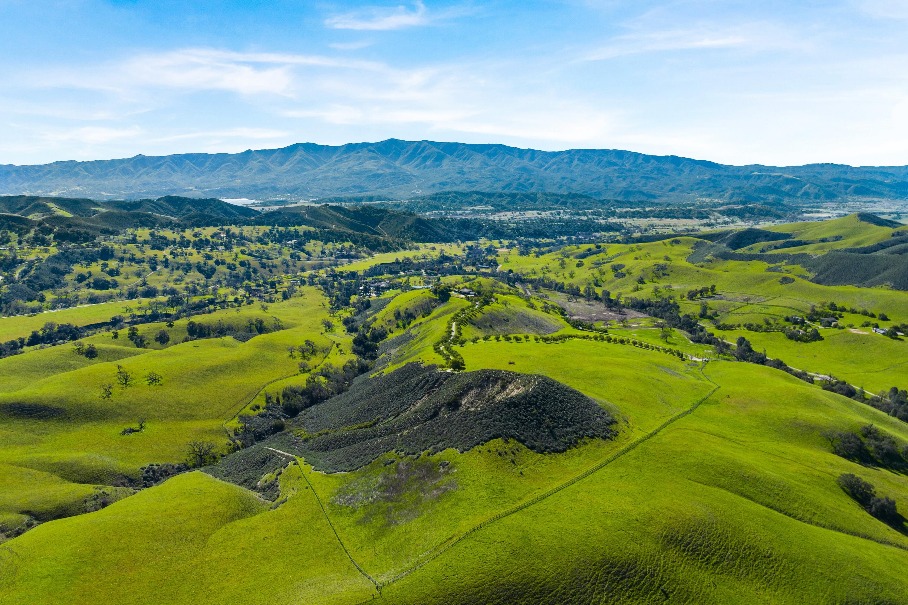 7351 Happy Canyon Road Santa Ynez, CA 93460 - Photo 1 of 48 a view of a lush green hillside and houses