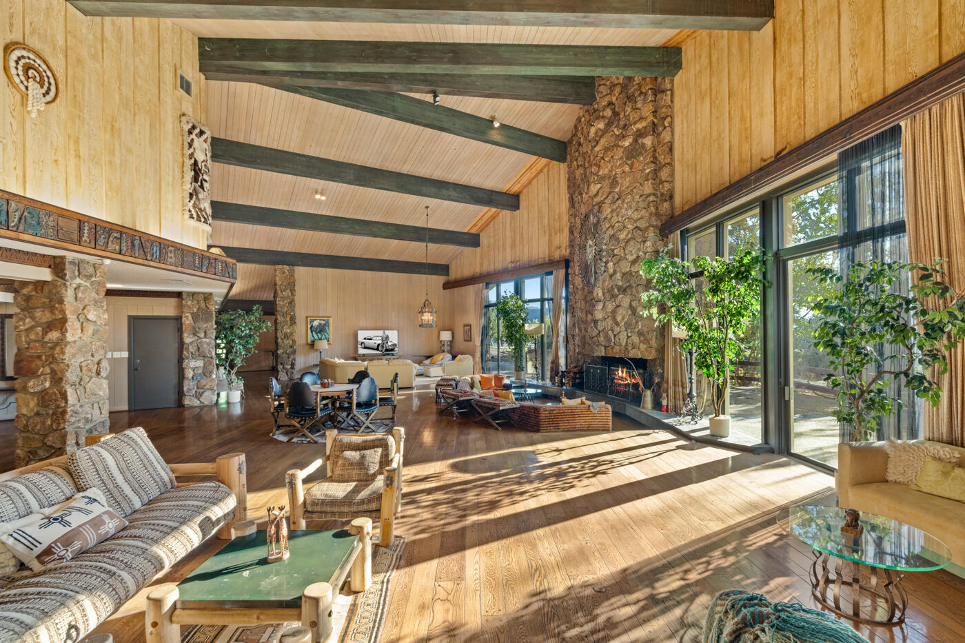7351 Happy Canyon Road Santa Ynez, CA 93460 - Photo 12 of 48 a living room with patio furniture and a floor to ceiling window