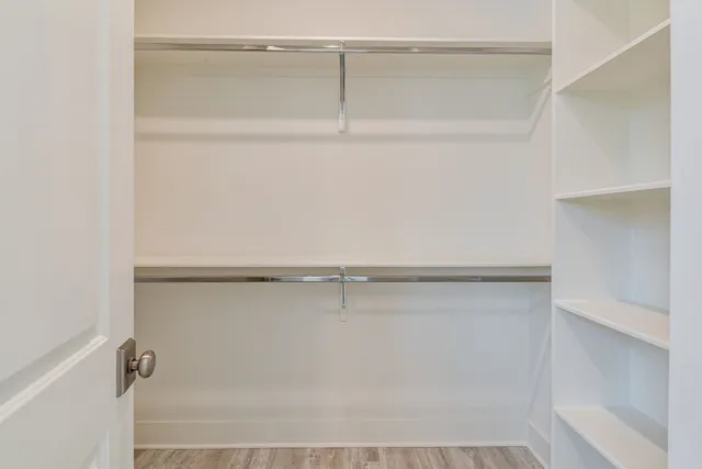 a close view of closet