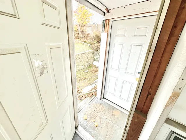 a view of a building with street view