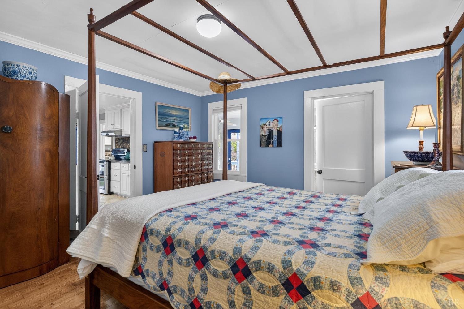 3805 Whipping Creek Road Gladys, VA 24554 - Photo 28 of 96 a bedroom with a bed and wooden floor