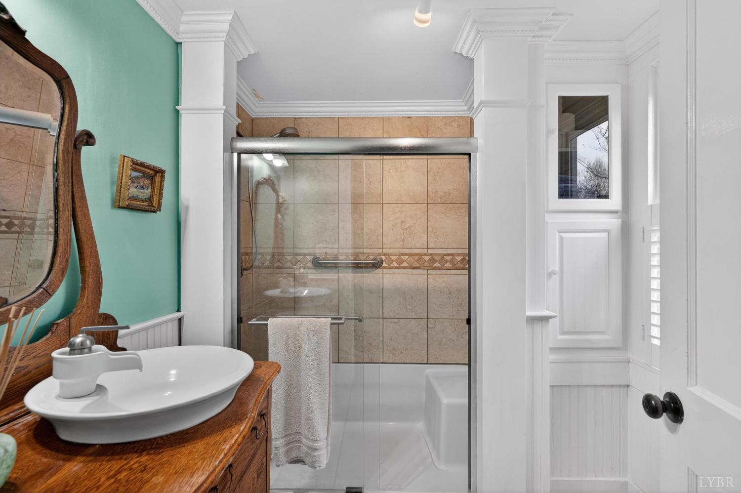 3805 Whipping Creek Road Gladys, VA 24554 - Photo 31 of 96 a bathroom with a sink and a mirror