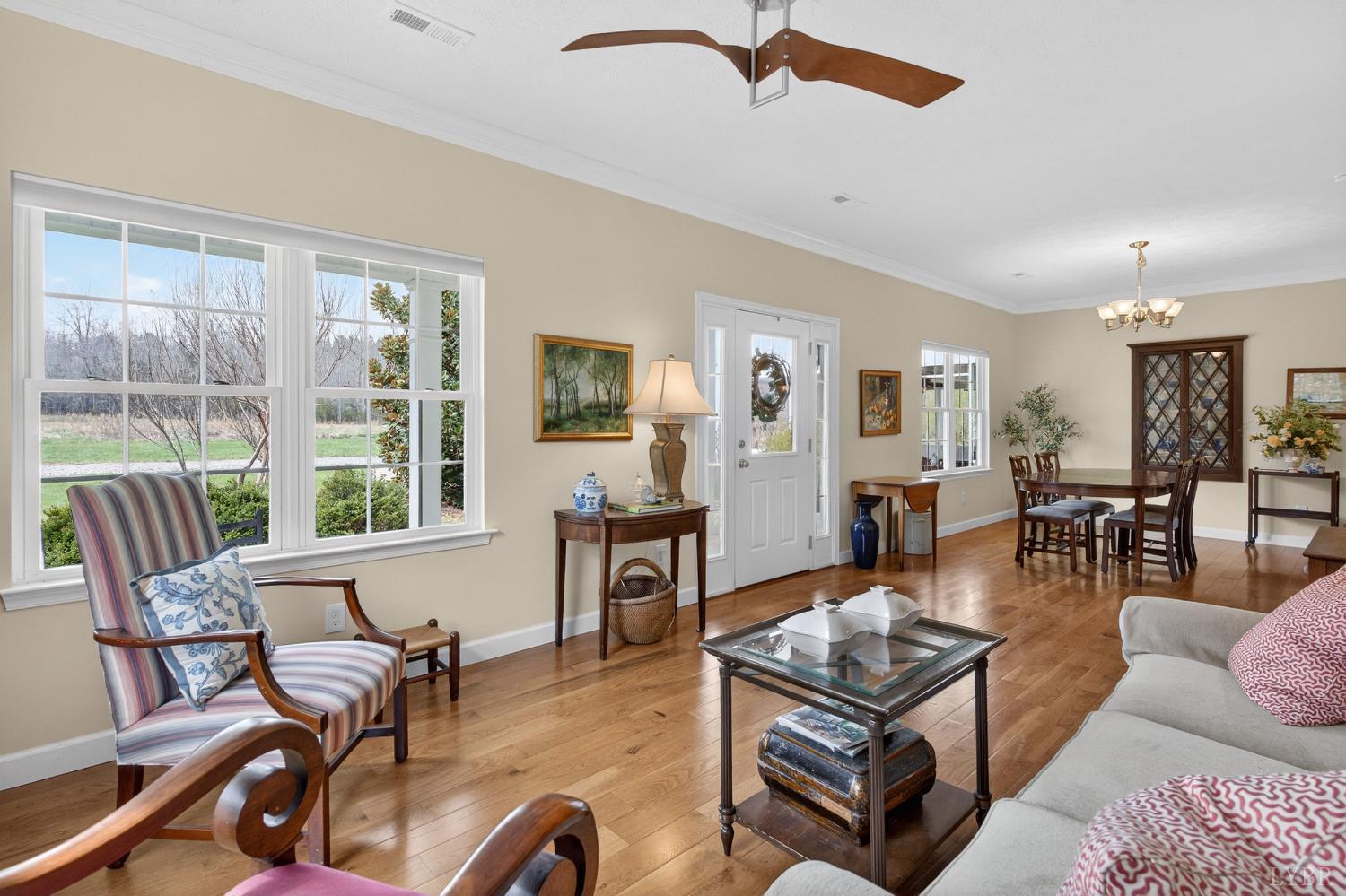 3805 Whipping Creek Road Gladys, VA 24554 - Photo 37 of 96 a living room with furniture a table and a large window