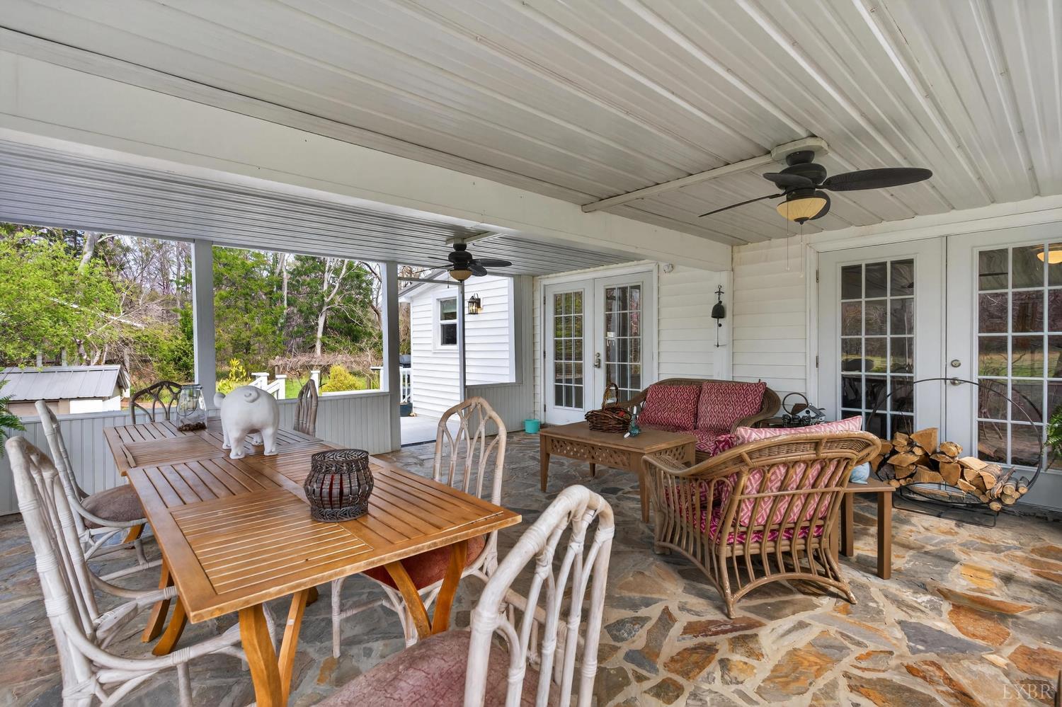 3805 Whipping Creek Road Gladys, VA 24554 - Photo 52 of 96 a view of a dining room with furniture window and outside view