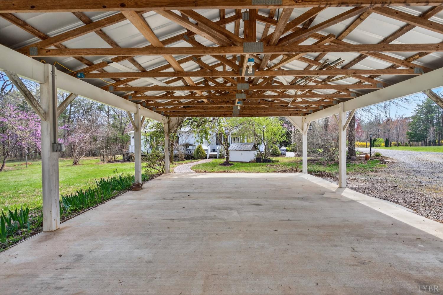 3805 Whipping Creek Road Gladys, VA 24554 - Photo 57 of 96 a view of a big room next to a yard