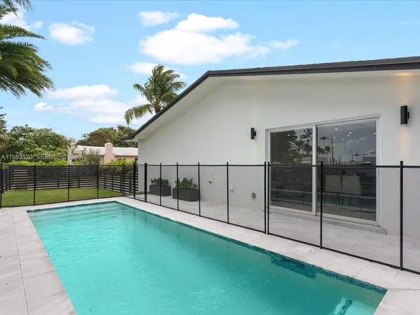 a view of outdoor space with sliding door