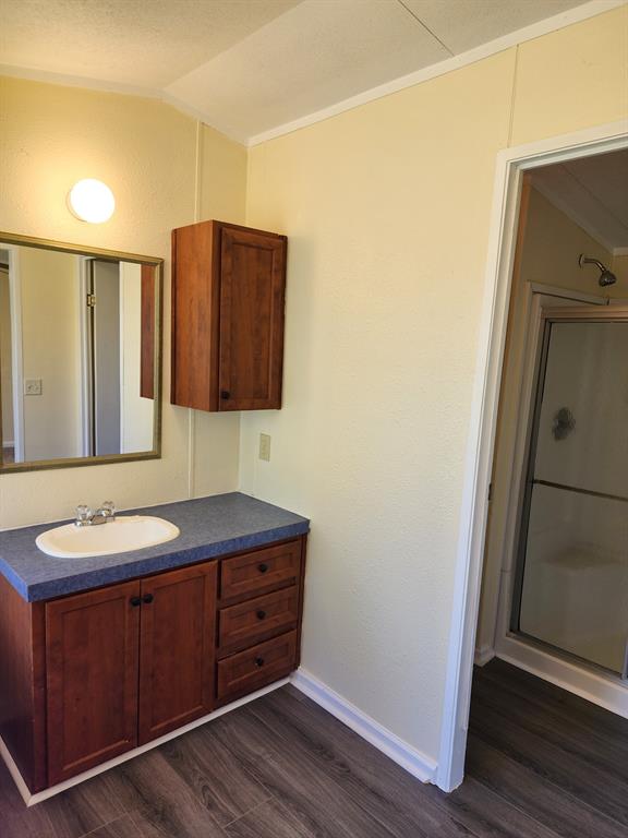 745 North Commerce Street Marquez, TX 77865 - Photo 8 of 11 a bathroom with a sink and a mirror
