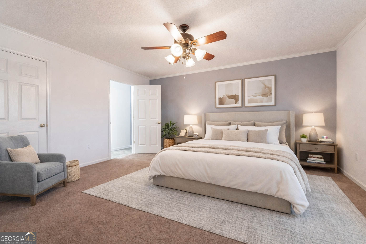 79 Pleasant Grove Road Lineville, AL 36266 - Photo 14 of 30 Virtually Staged Primary Suite