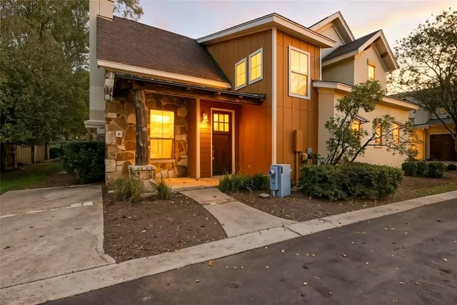 a front view of a house