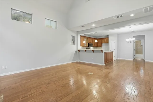 a view of a livingroom with a furniture