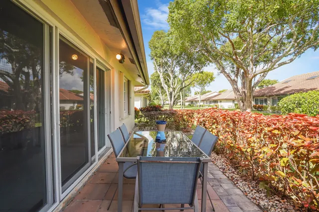 a view of outdoor space with seating area