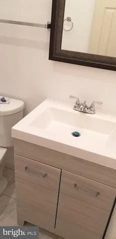 a close view of bathroom sink