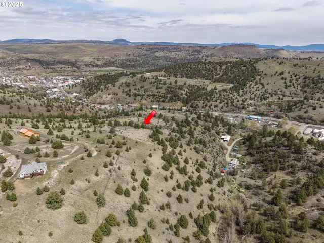 a view of city and mountain