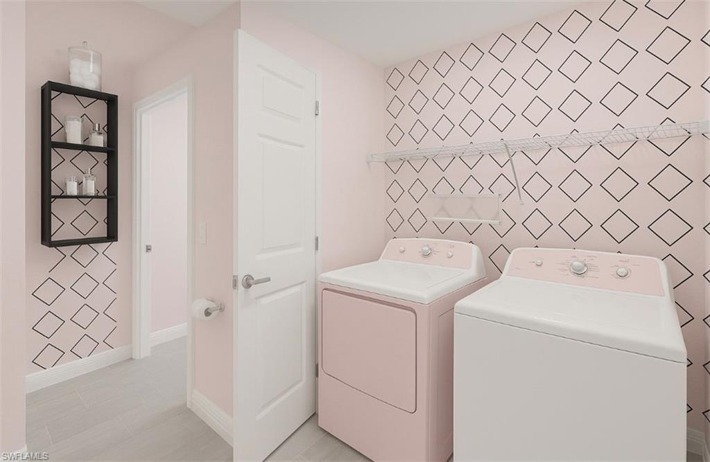 43981 Boardwalk Loop, Unit 2225 Punta Gorda, FL 33982 - Photo 17 of 48 a view of storage and utility room with dryer and washer