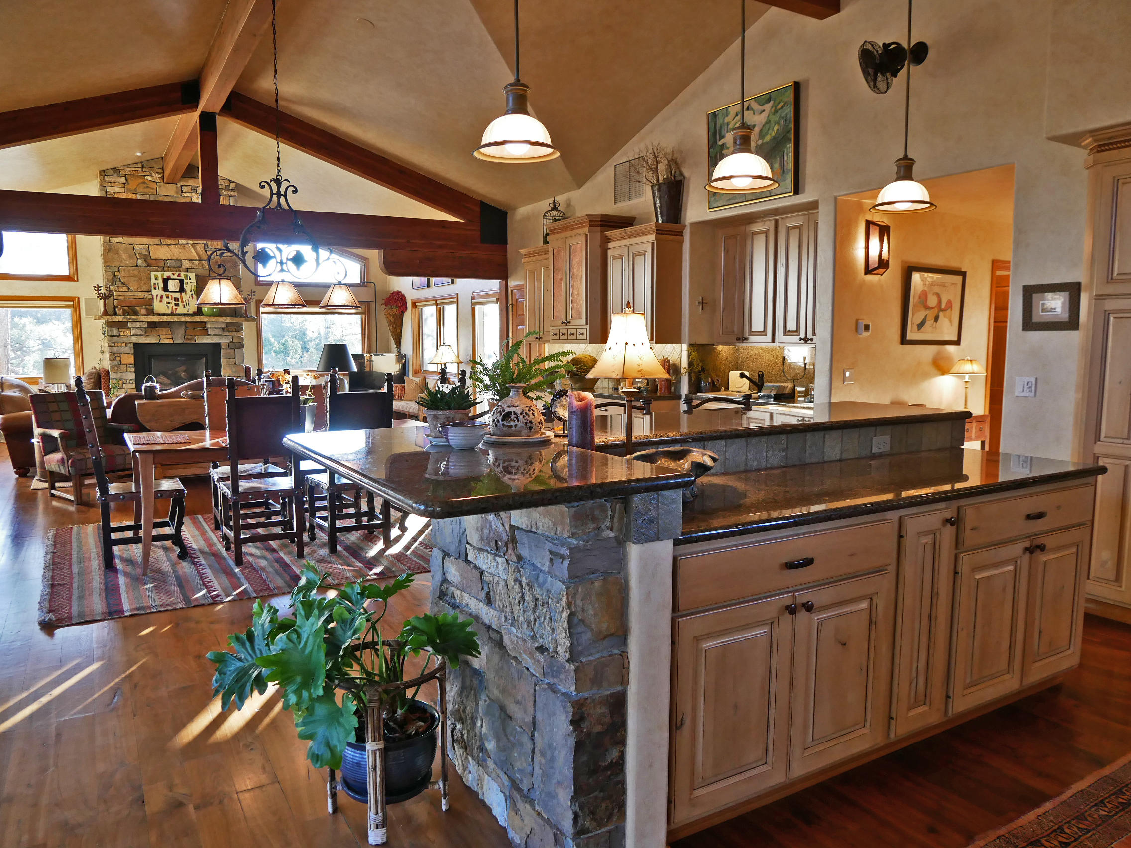 435 Juniper Road North Ridgway, CO 81432 - Photo 4 of 38 Kitchen to Living Area