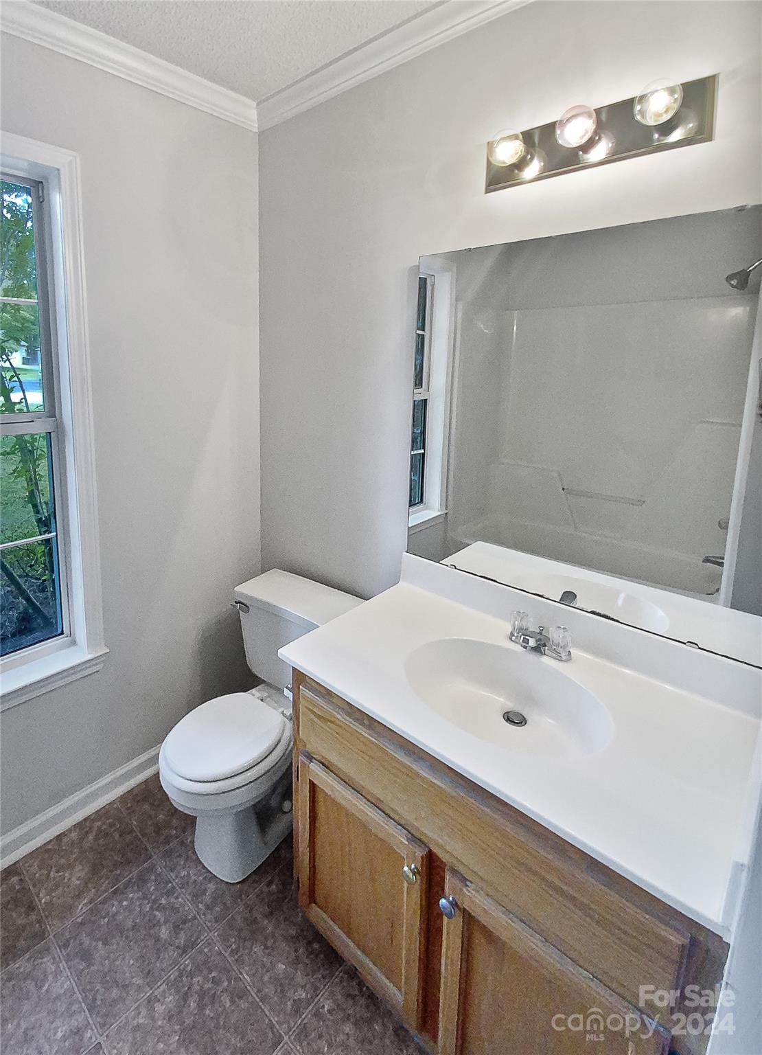1150 Phillip Street Salisbury, NC 28147 - Photo 13 of 22 a bathroom with a sink a toilet and mirror